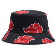 Outdoor Sunscreen Bucket Hat Men's Hat Japanese Art Cartoon Print Cloud Fisherman Women's Basin Hat